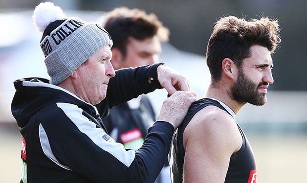 AFL 2018 Training - Collingwood 260718 Alex Fasolo has been working hard to build his fitness base. - Collingwood Magpies,Collingwood
